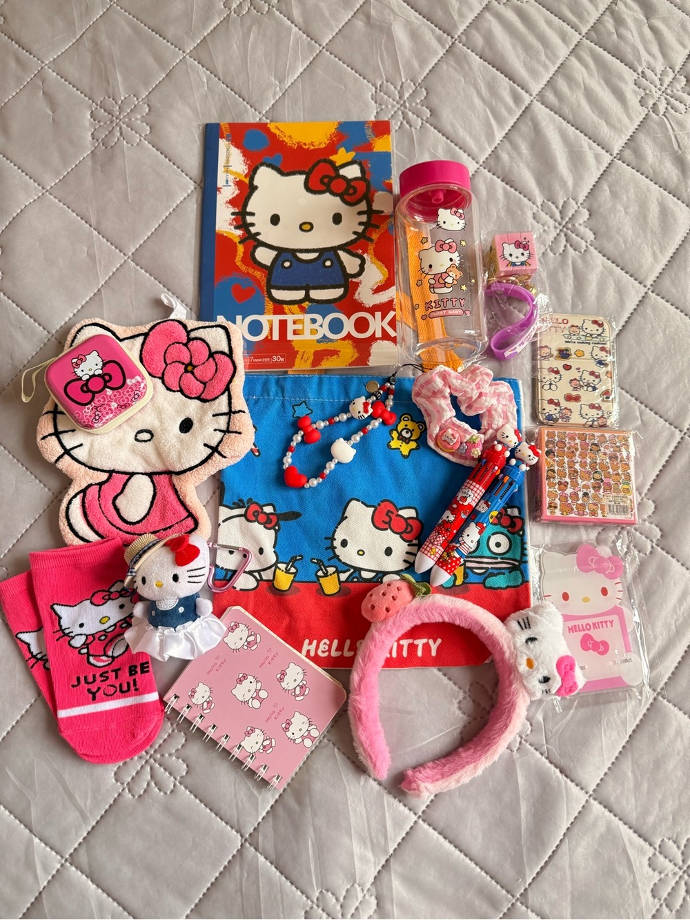 Hello Kitty Pink Kids Accessory Bundle with Notebook & Headband